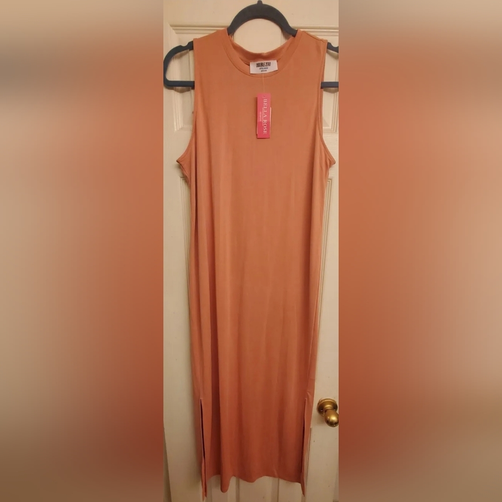 Bella Rose Peachy Love Midi Dress Size Medium NWT